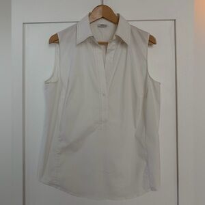 AKRIS White Sleeveless Women's shirt